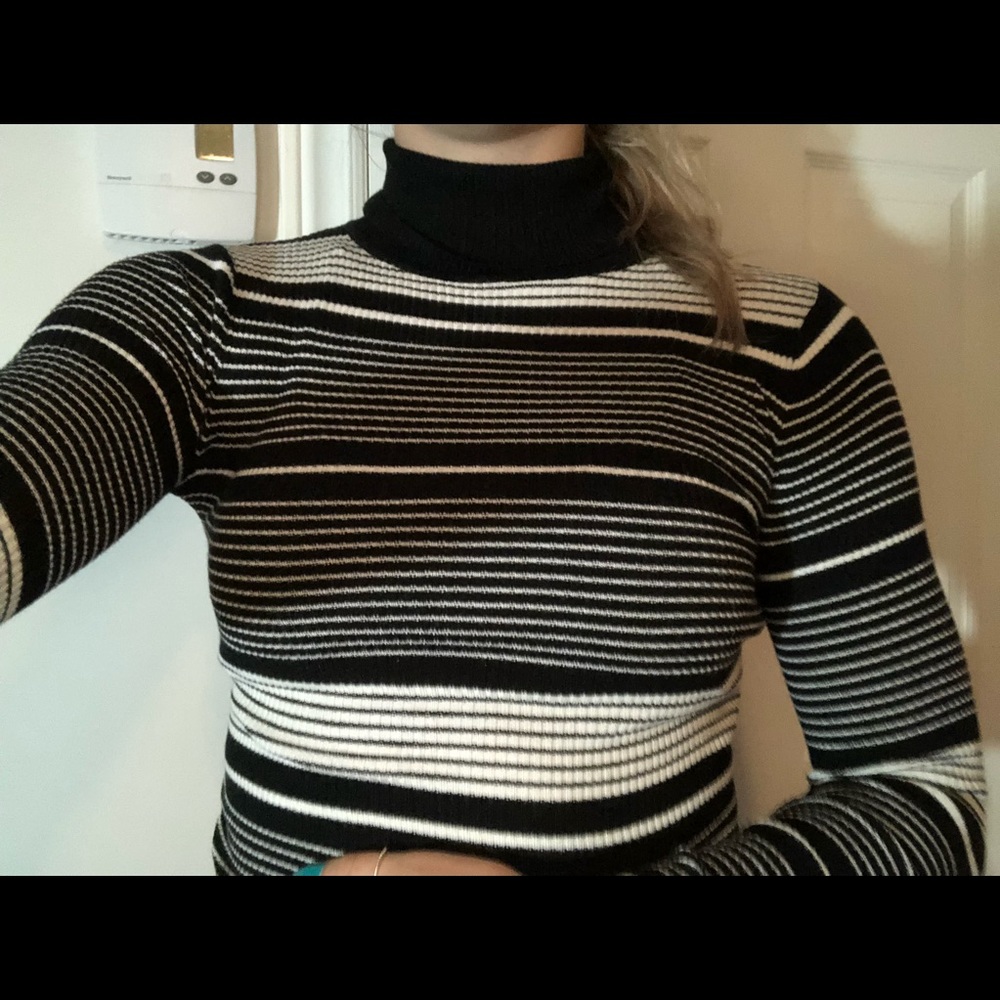Striped Turtleneck